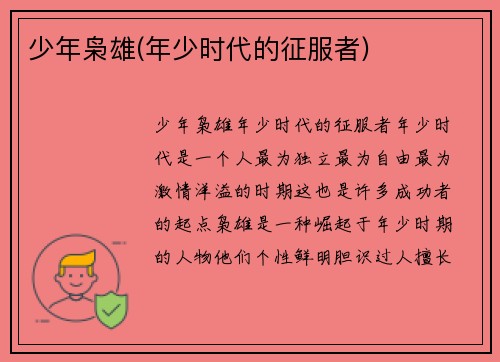 少年枭雄(年少时代的征服者)